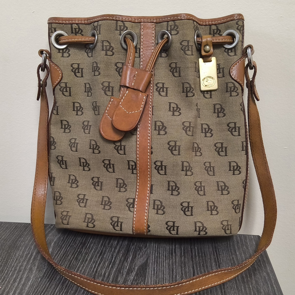 Dooney & Bourke Monogram Bucket Bag - Vintage